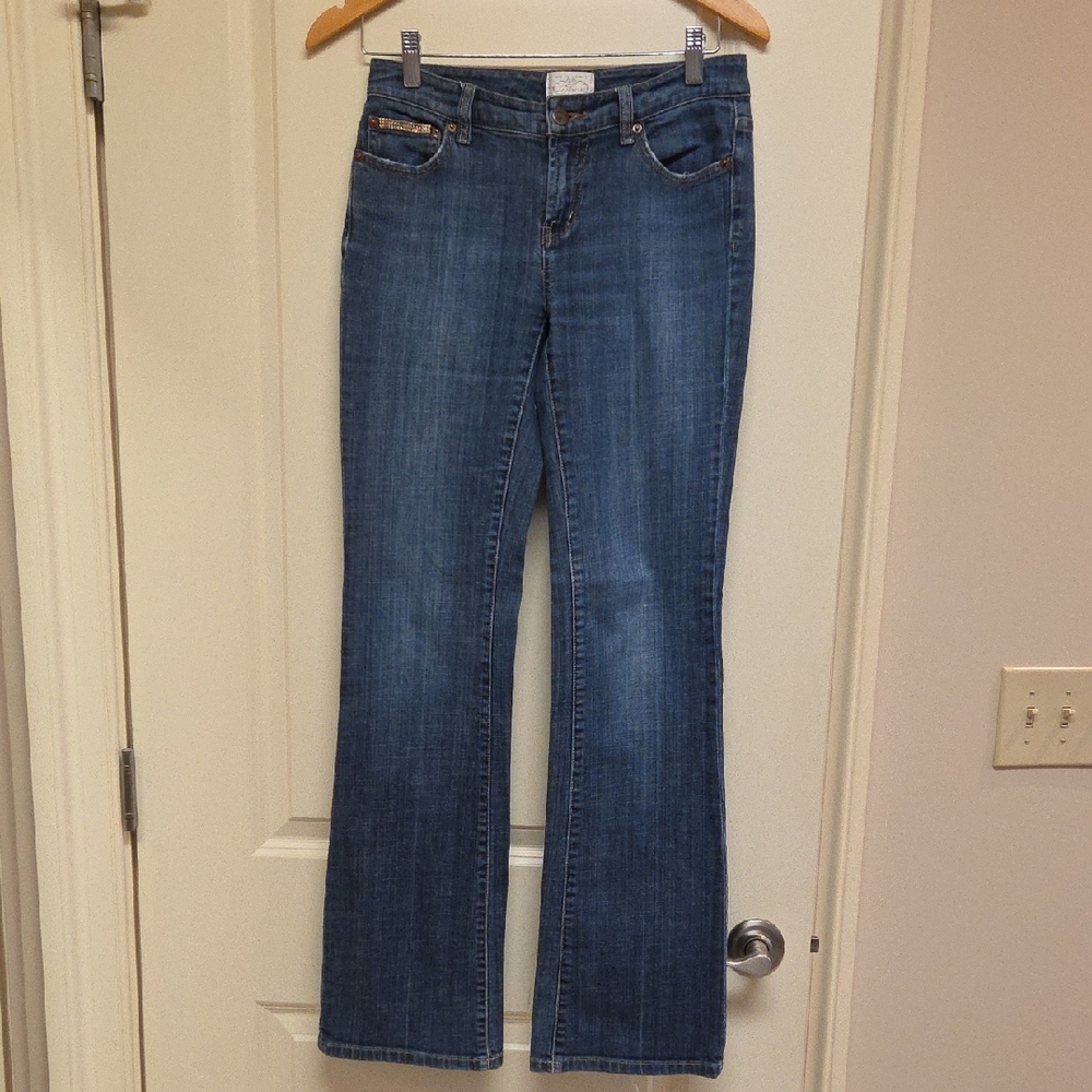 White House Black Market Blue Boot Cut Jeans